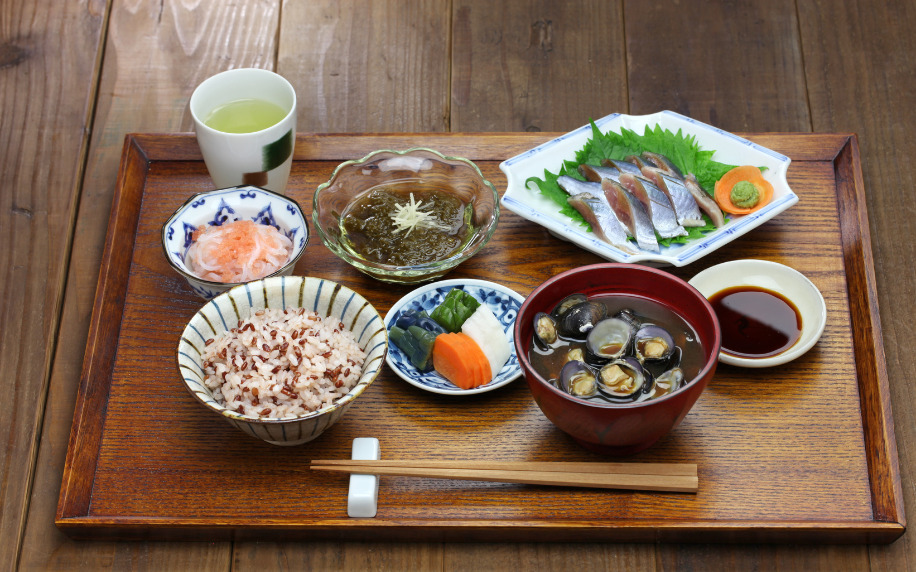 造影CT検査と和定食